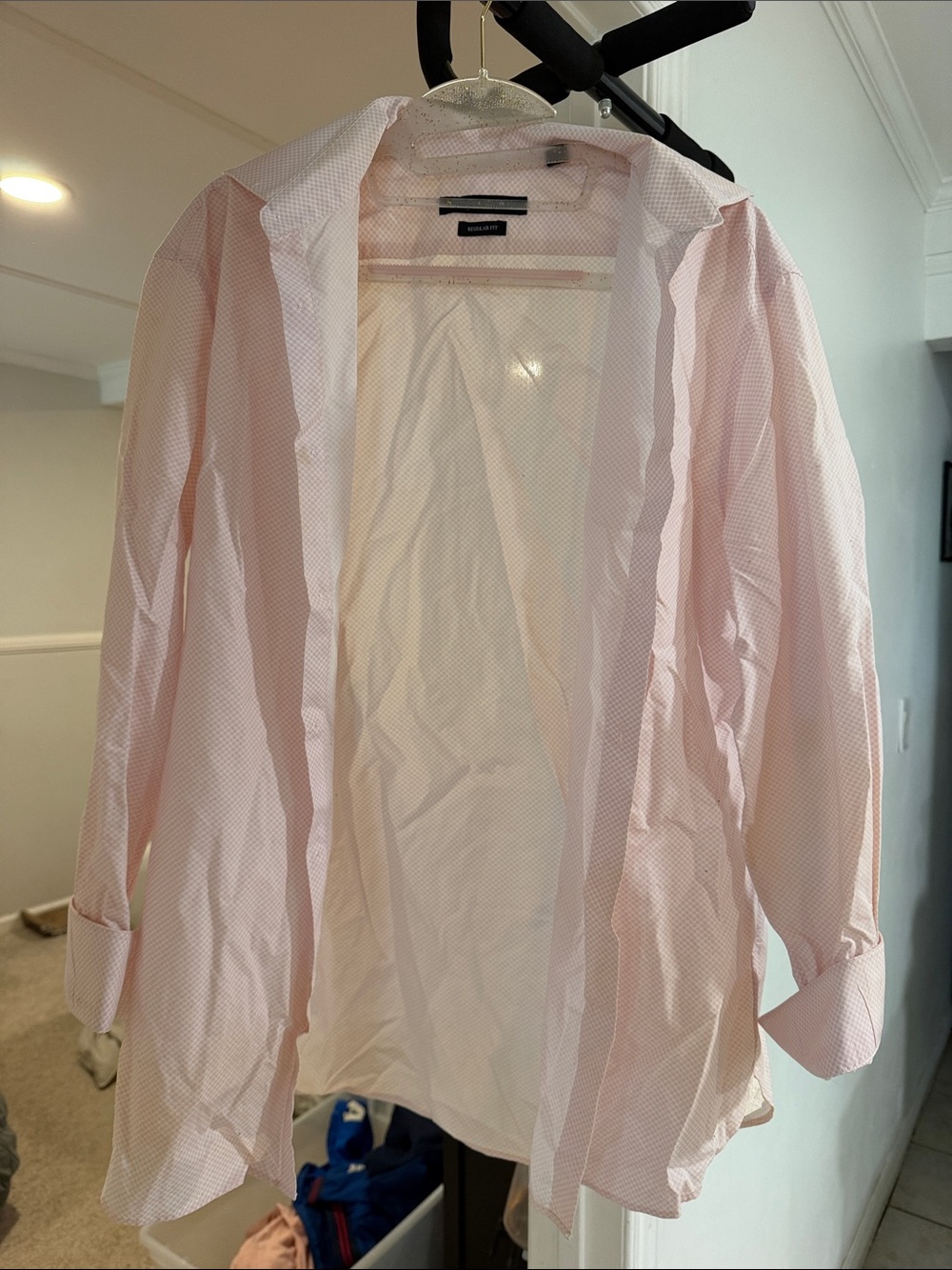 John Varvatos Light Pink Microdot Dress Shirt